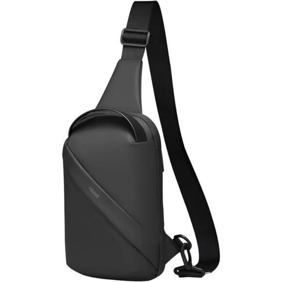 Waterproof crossbody sling bag chest shoulder backpack with pockets for travel w